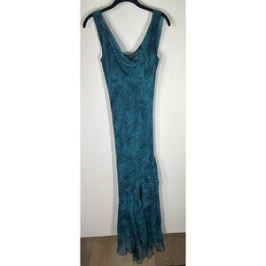 NWT Mixit Oak Vintage dress Reformation maxi silk fairy mermaid beaded green 8